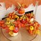winemana Thanksgiving Decorations Set of 6 Artificial Pumpkins, Decorative Pumpkin with Maple and Flowers for Harvest Fall Decor Table Centerpiece Home Kitchen Party